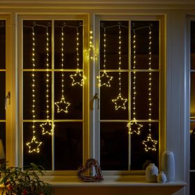 Curtain Lights Star Warm White